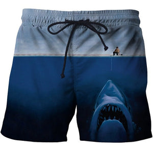 Fish 3 d printing Mens Swim Shorts Surf Wear Board Shorts 2018 Summer Swimsuit Boardshorts Trunks Short size s-6xl