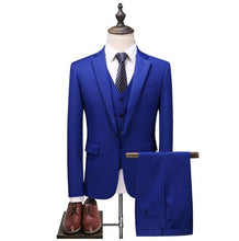 Load image into Gallery viewer, White Men's Formal Custom Suits Wedding Tuxedo Casual Men Business Latest Suits Fashion Dinner Prom 3 Pieces Blazer Vest Pants
