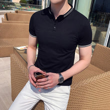 Load image into Gallery viewer, Casual Polo Homme Streetwear 4XL Hot Sale Fashion 2019 Summer Men Polo Shirt High Quality Slim Fit Polo Shirt Men Short Sleeve